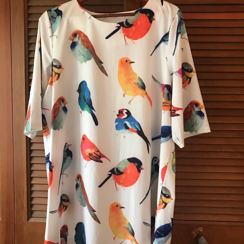 White bird tunic